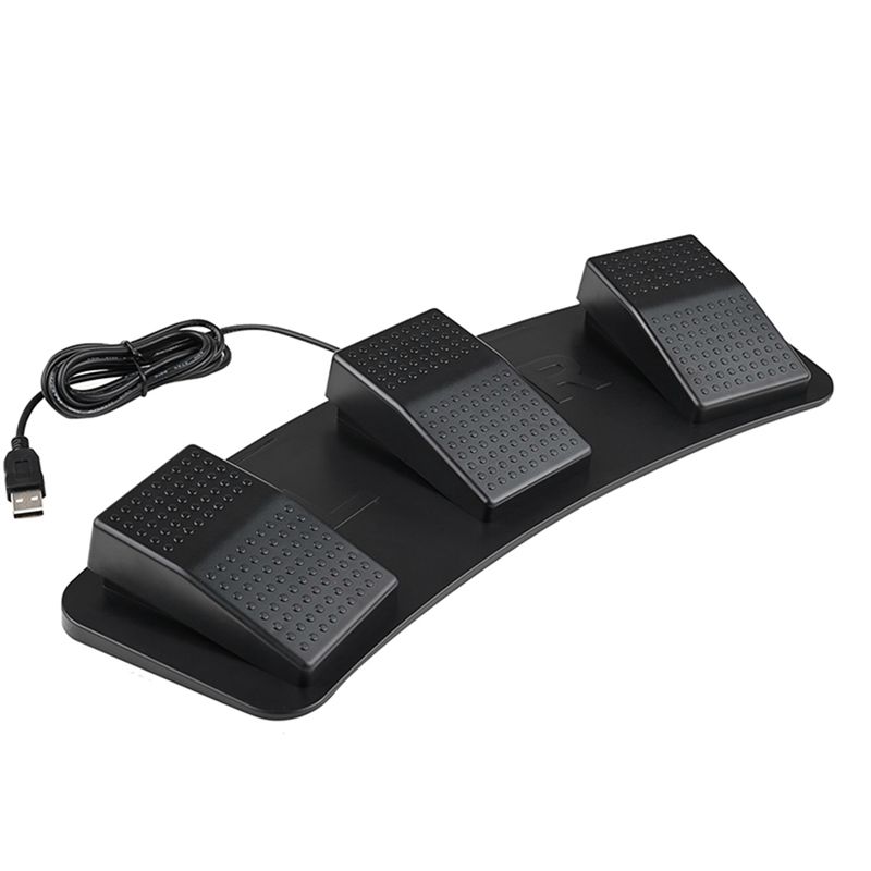 Usb Foot Pedal Gaming - Controlador de pedal triple AT82-USB, teclado