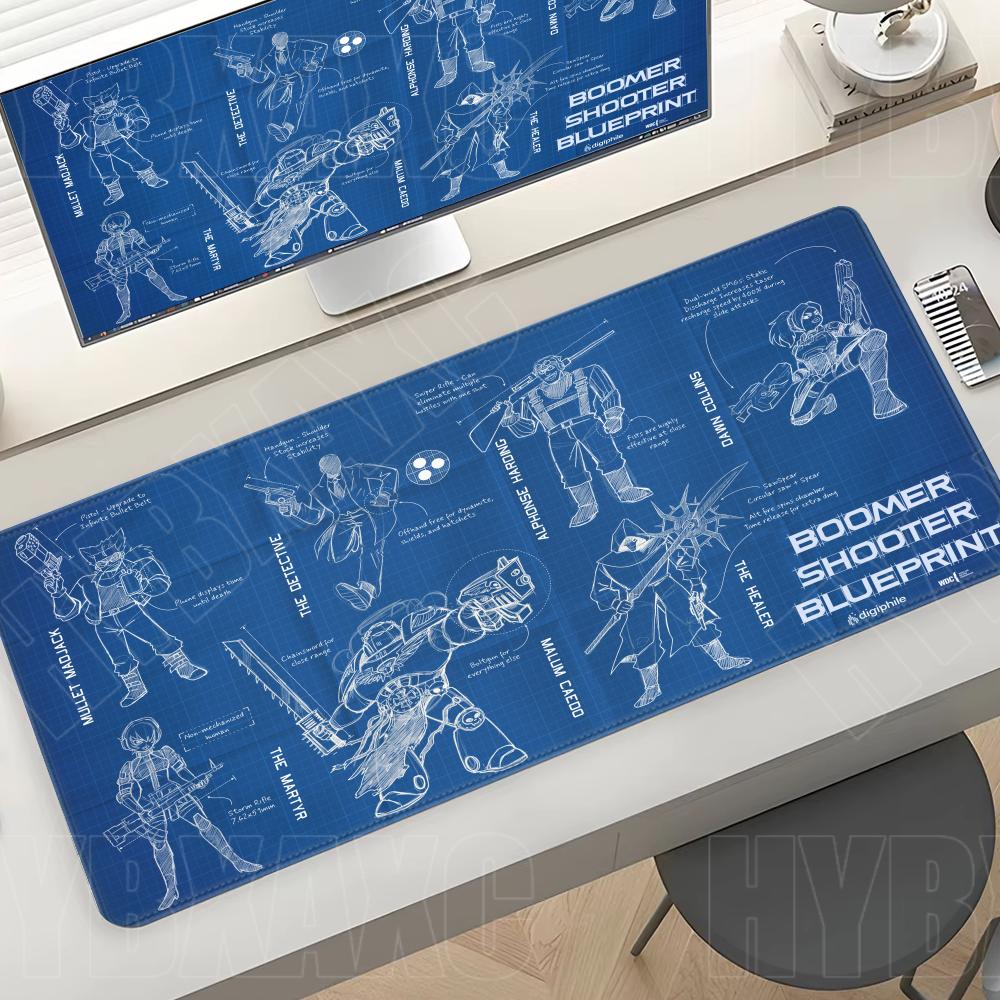 Pc Gaming Drawing - Alfombrilla de Ratón Grande Negra, Diseño