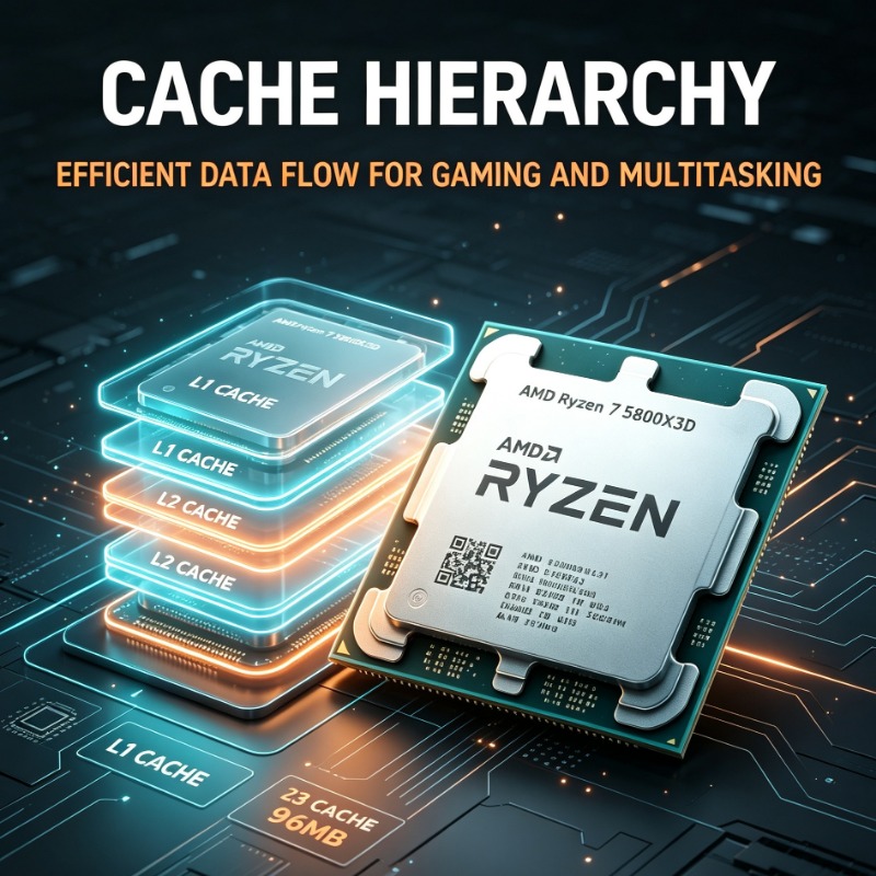 Pc Gaming Ryzen - Procesador para Juegos Ryzen 7 5800X3D,