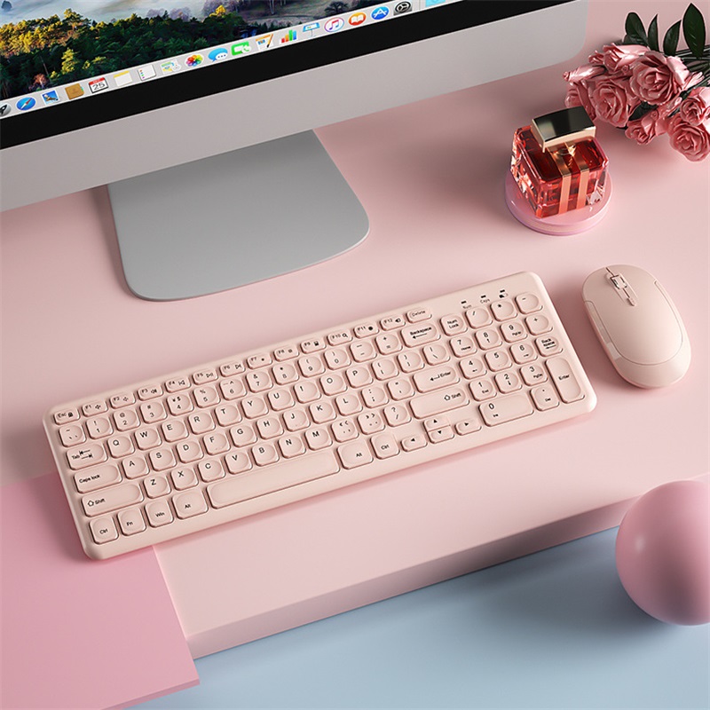Pc Gaming Pink - Combo de teclado y ratón inalámbricos