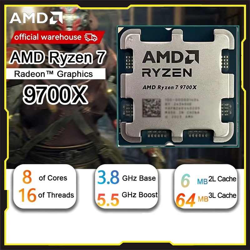 Pc Gaming Ryzen - Procesador AMD Ryzen 7 9700X Desbloqueado