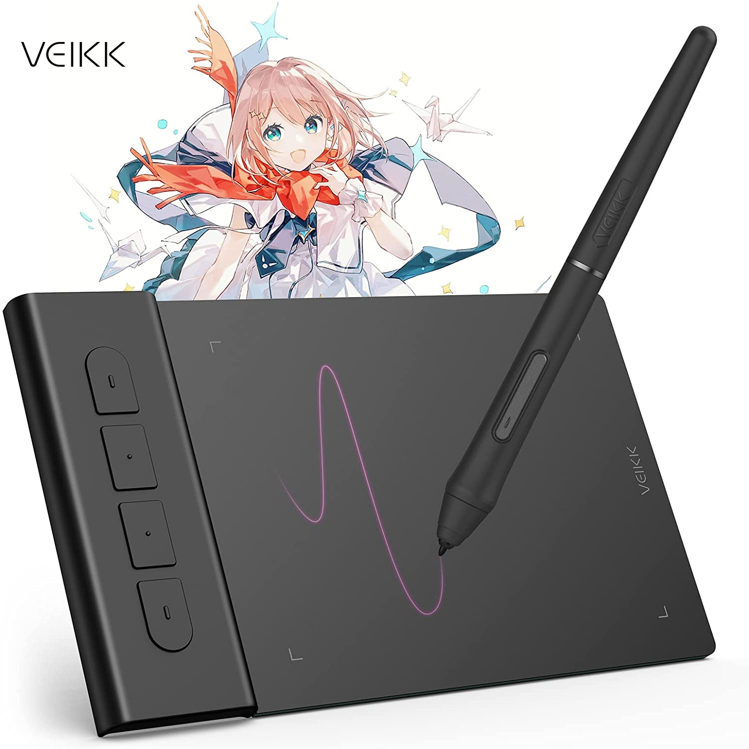 Pc Gaming Drawing - VEIKK VK430 Tableta de dibujo gráfico,