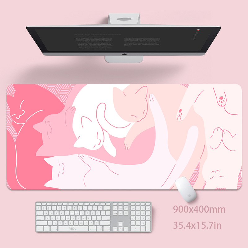 Pc Gaming Pink - Alfombrilla de ratón grande con diseño