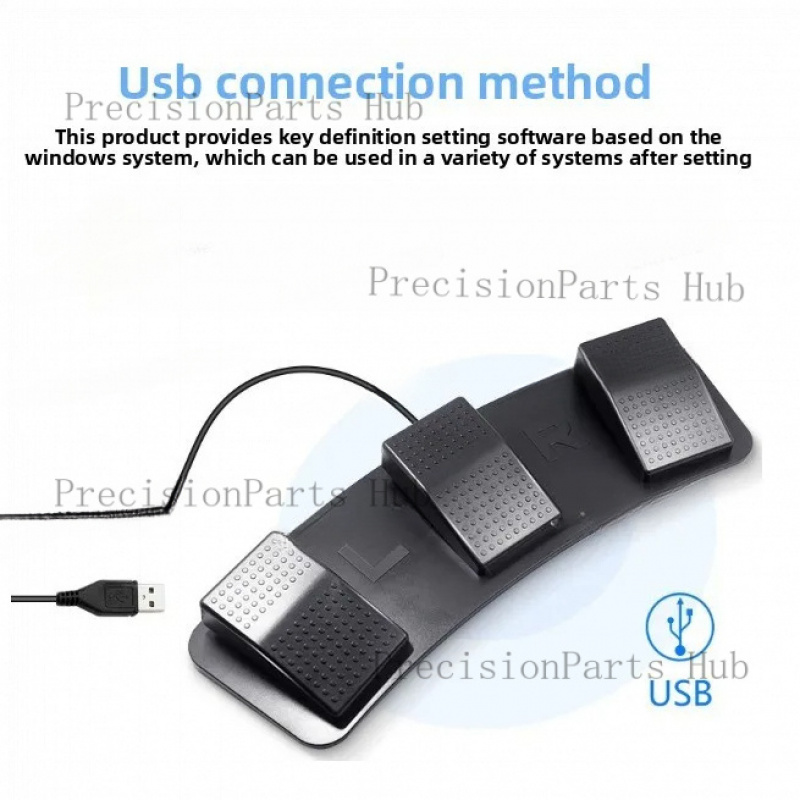 Pedal de pie USB de 3 botones  - Usb Foot Pedal Gaming reseña y precio