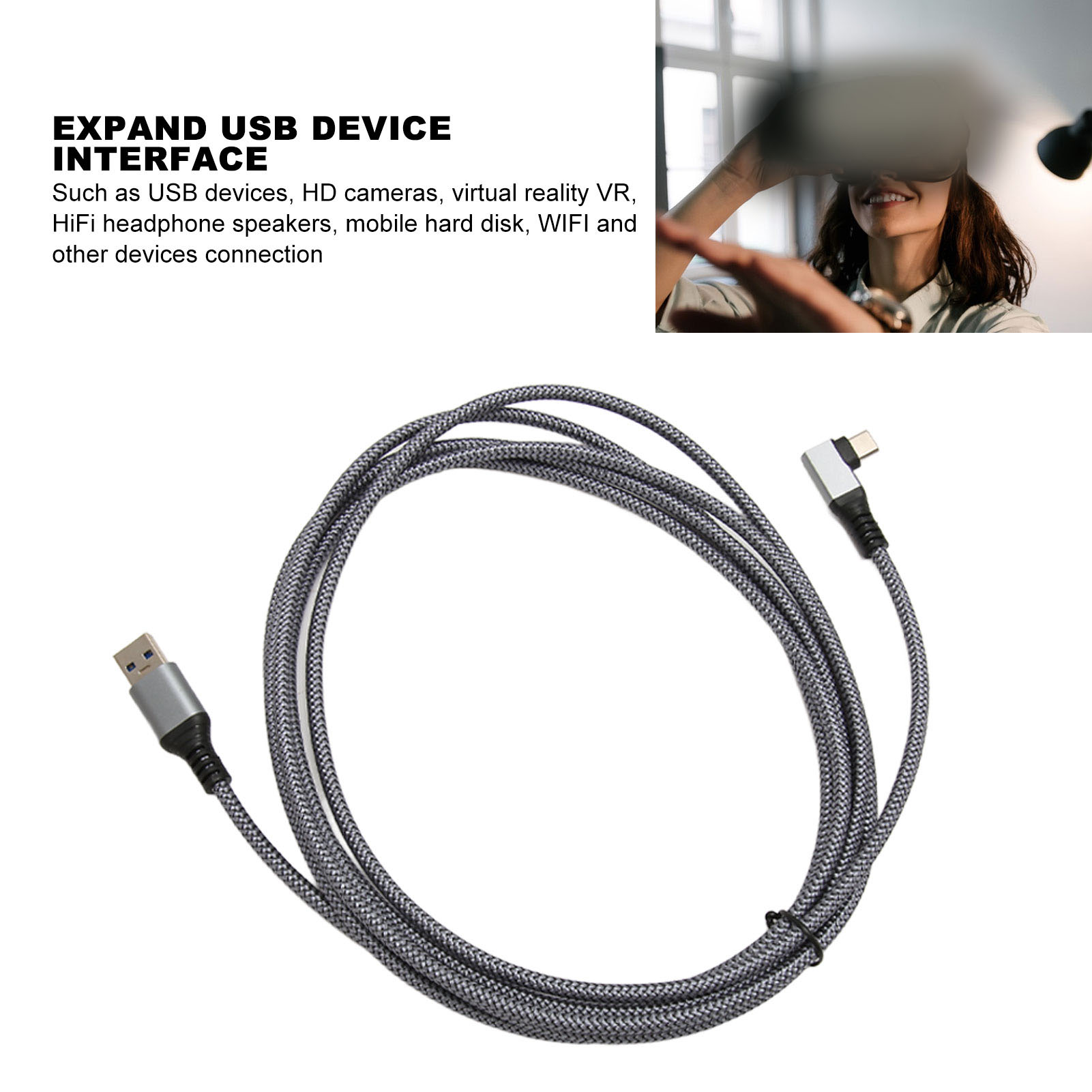Cable VR Link para Quest 2, ca - Pc Gaming Vr Headset reseña y precio