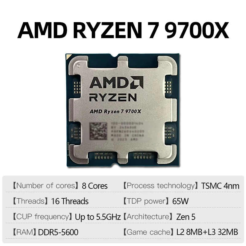 Procesador AMD Ryzen 7 9700X D - Pc Gaming Ryzen reseña y precio