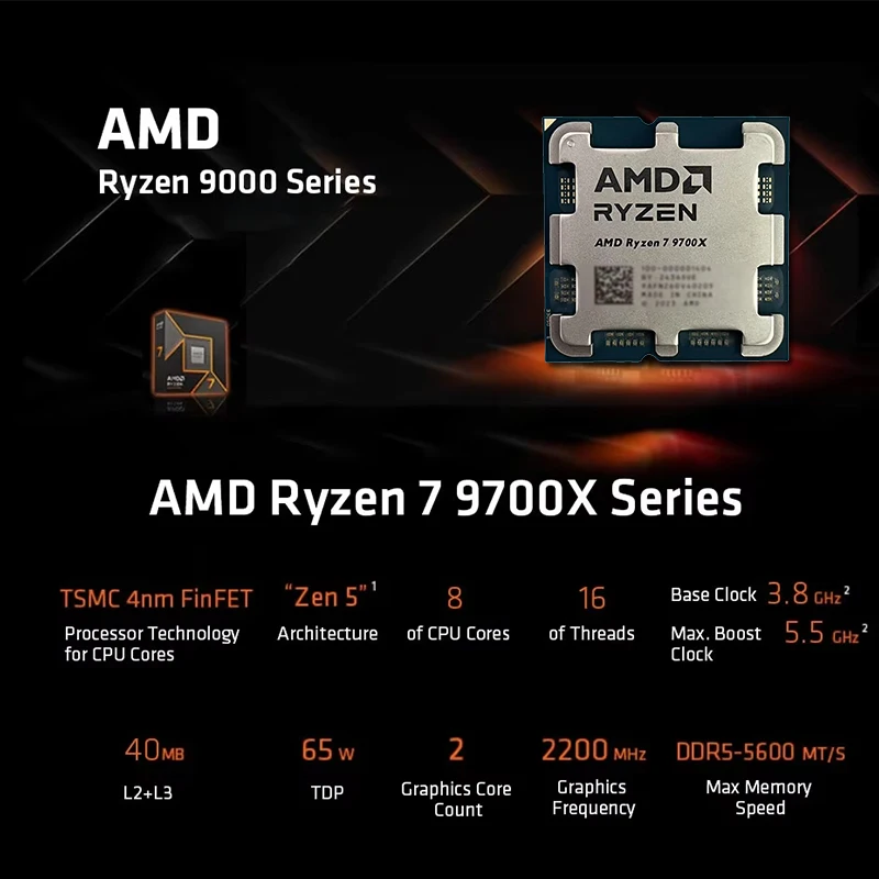 Procesador AMD Ryzen 7 9700X D - Pc Gaming Ryzen reseña y precio