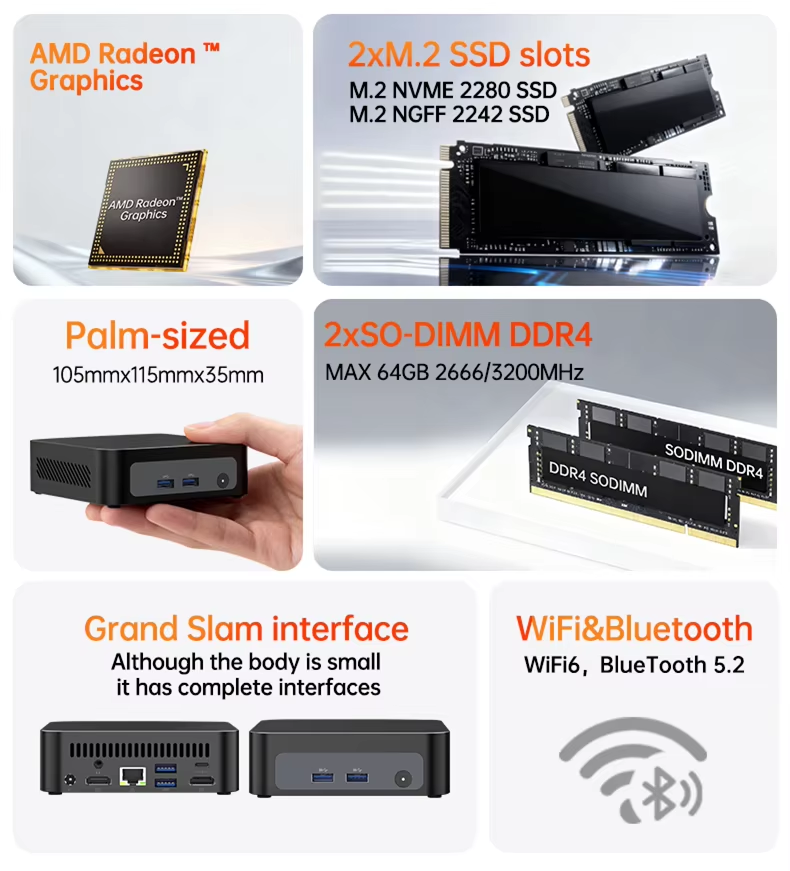 Mini PC para Juegos AMD Ryzen  - Pc Gaming Ryzen reseña y precio
