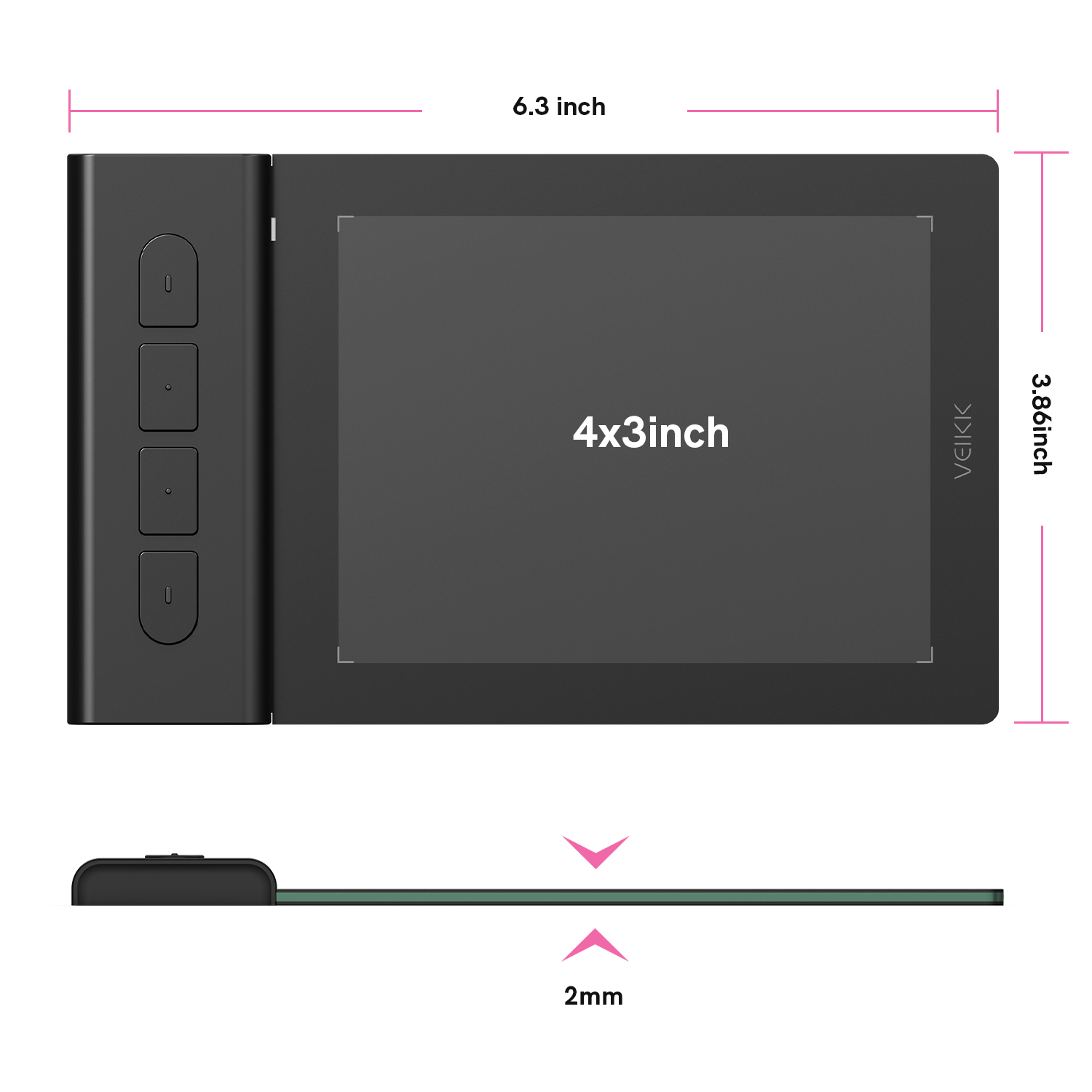 VEIKK VK430 Tableta de dibujo  - Pc Gaming Drawing reseña y precio