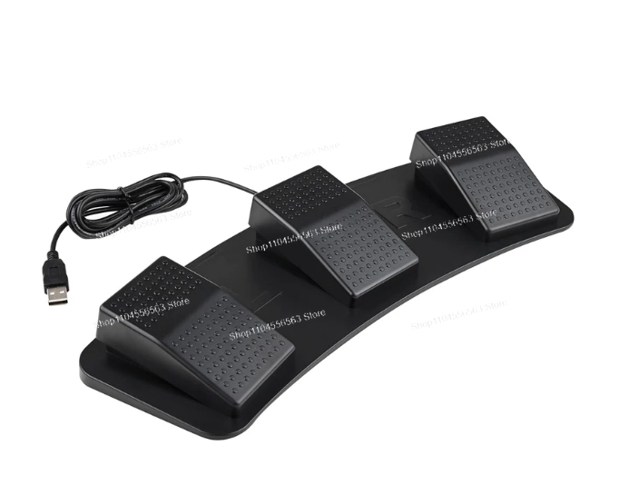 Pedal de pie USB de 3 botones  - Usb Foot Pedal Gaming reseña y precio