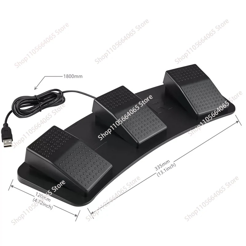 Pedal de pie USB de 3 botones  - Usb Foot Pedal Gaming reseña y precio